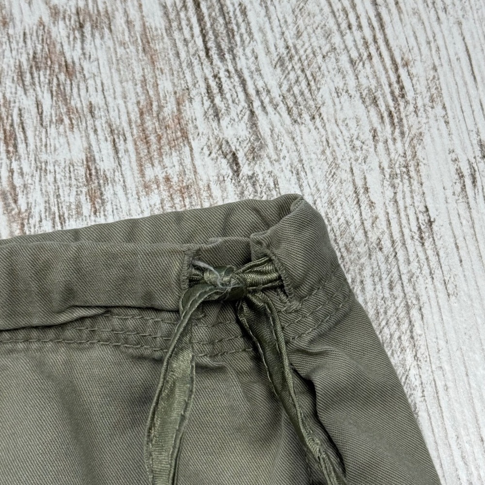 VTG Y2K Aeropostale 7/8 Green Cargo Pants Wide Leg Utility Baggy Steetwear - Picture 8 of 12